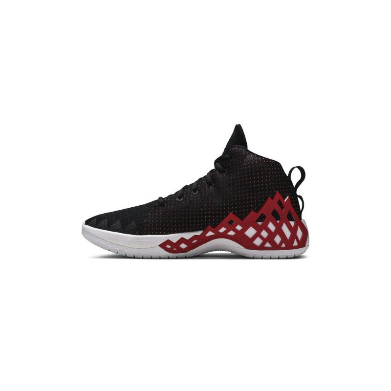 Air Jordan Jumpman Diamond Mid Svart Rød Hvit Herresko