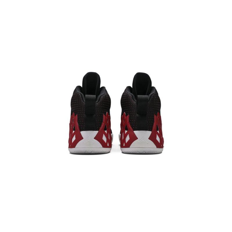Air Jordan Jumpman Diamond Mid Svart Rød Hvit Herresko