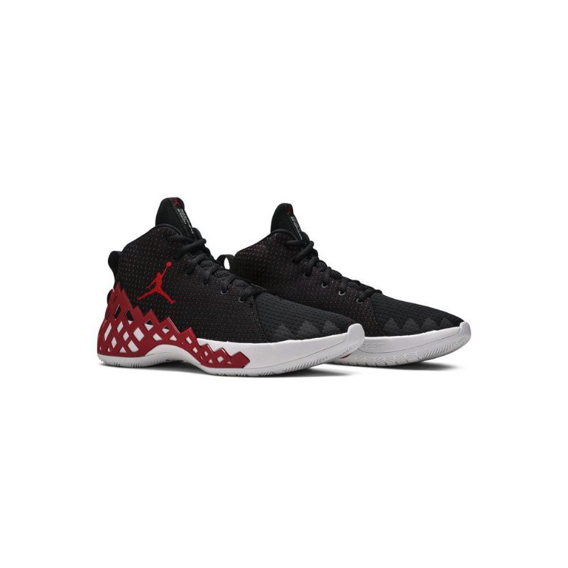 Air Jordan Jumpman Diamond Mid Svart Rød Hvit Herresko