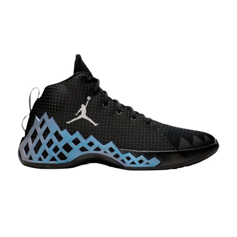 Air Jordan Jumpman Diamond Mid Svart Sølvblå Herresko