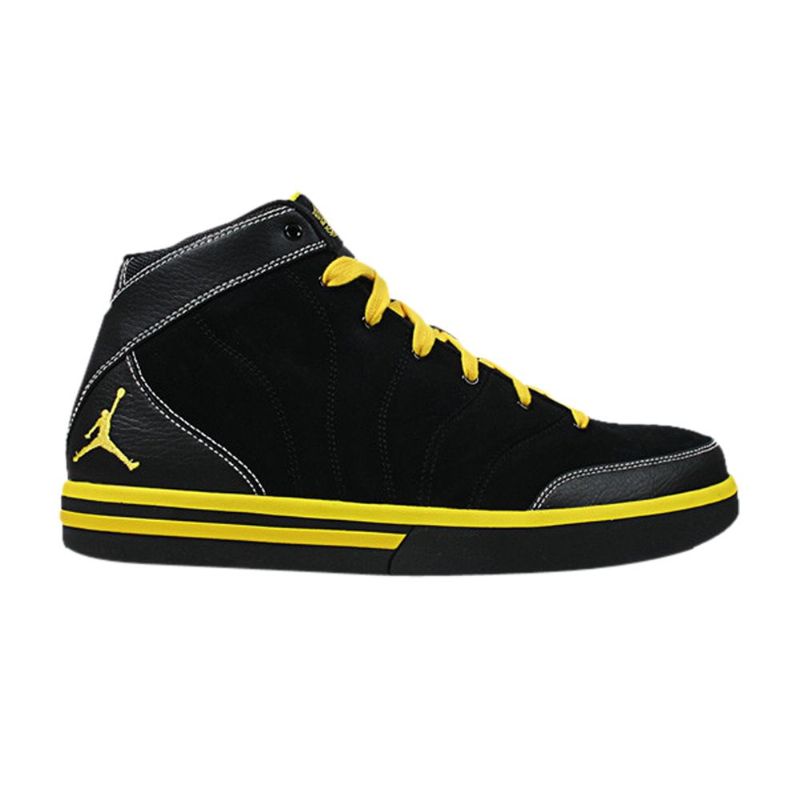 Air Jordan Pro Classic Svart Gul Hvit Herresko