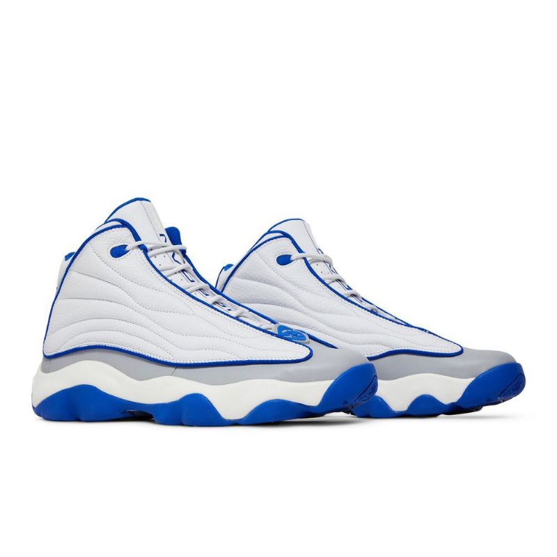 Air Jordan Pro Strong Hvit Blå Grå Herresko