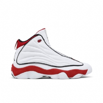 Air Jordan Pro Strong Hvit Rød Svart Herresko