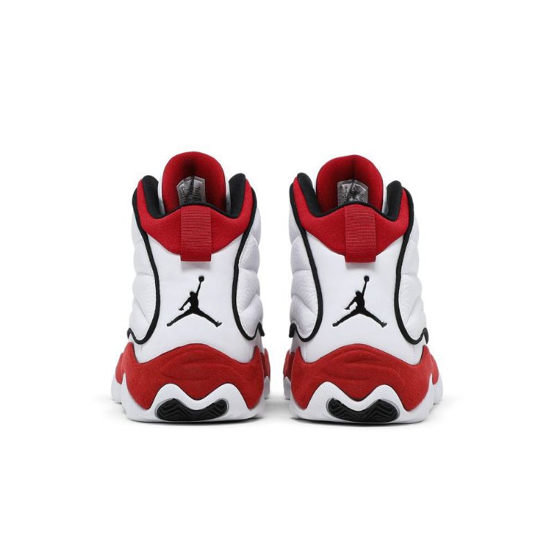 Air Jordan Pro Strong Hvit Rød Svart Herresko