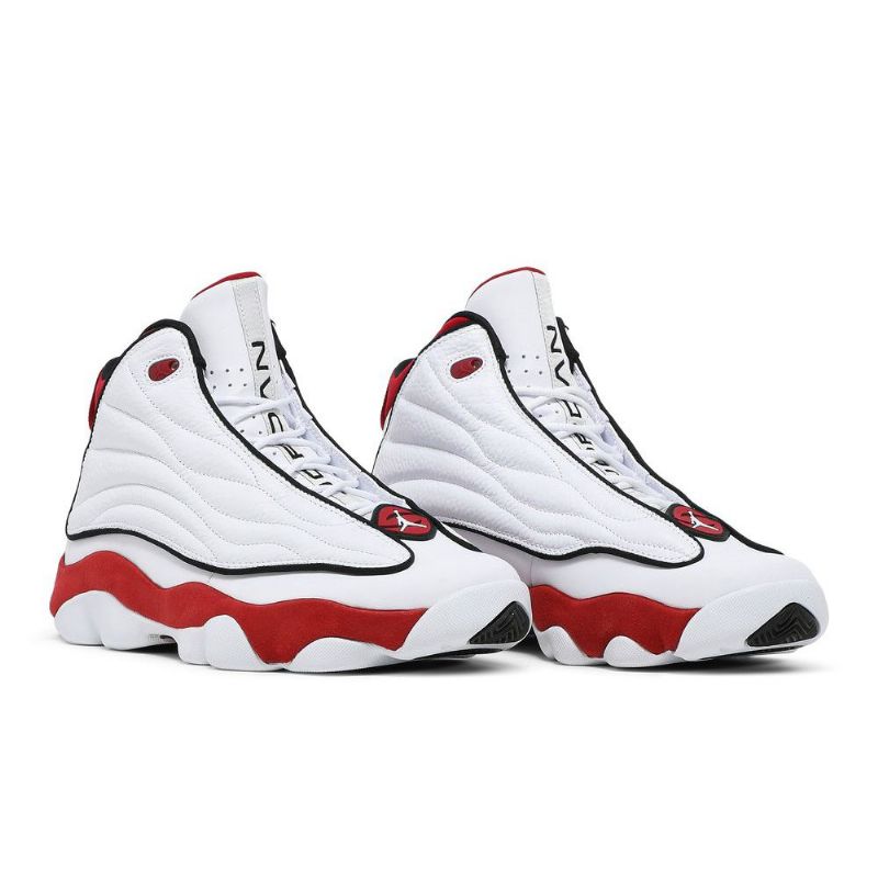Air Jordan Pro Strong Hvit Rød Svart Herresko