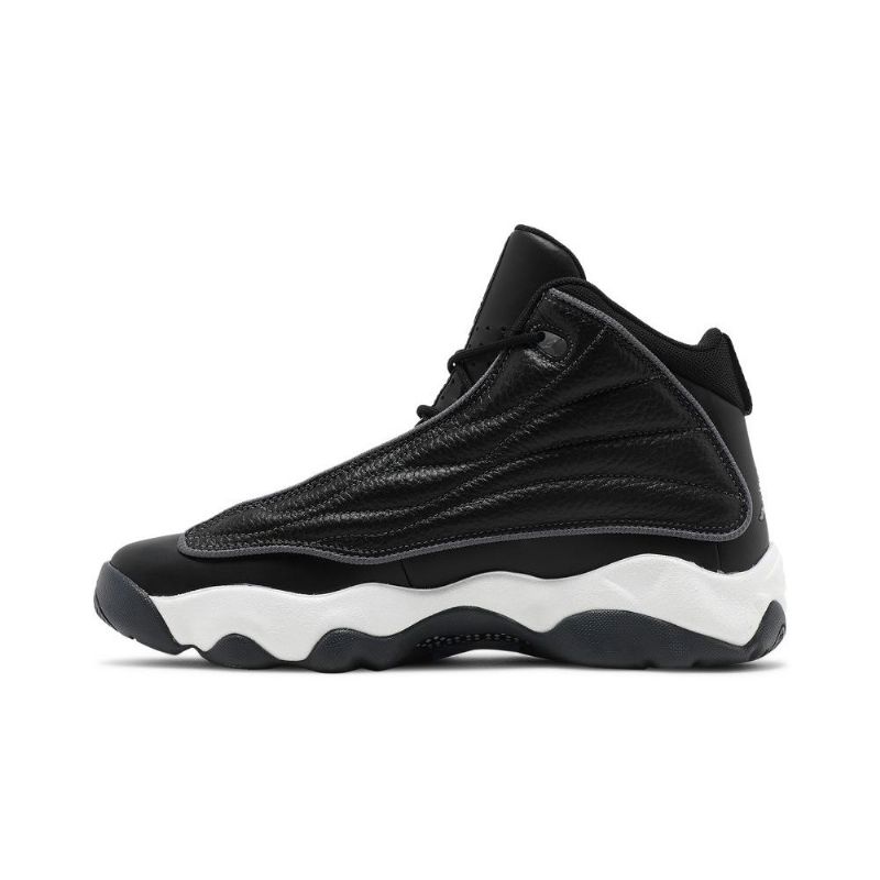 Air Jordan Pro Strong Svart Hvit Grå Herresko