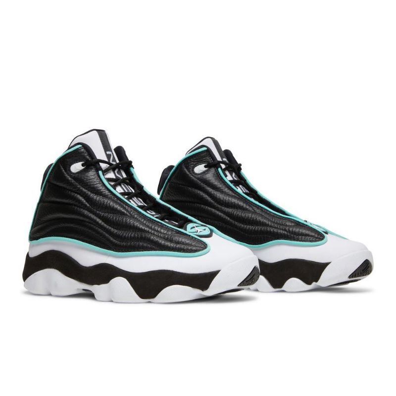 Air Jordan Pro Strong Svart Hvit Turkis Herresko