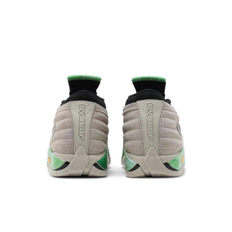 Air Jordan 14 Aleali May Retro Low Sp Grå Grønn Svart Gull Damesko