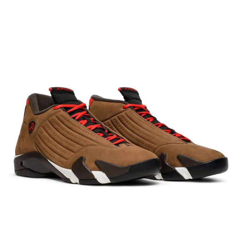 Air Jordan 14 Retro Brun Flerfarget Herresko