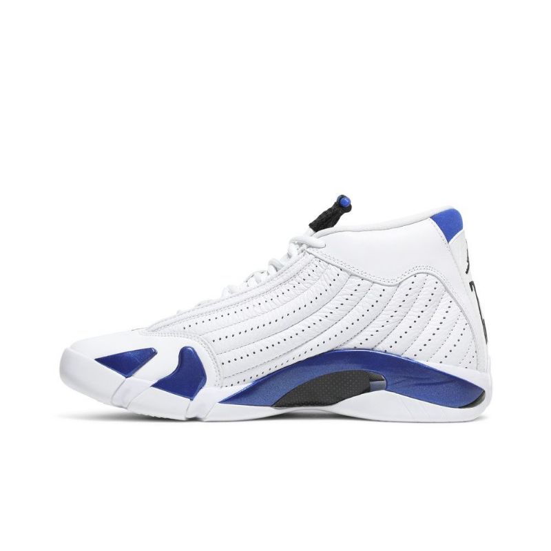 Air Jordan 14 Retro Hvit Blå Svart Herresko