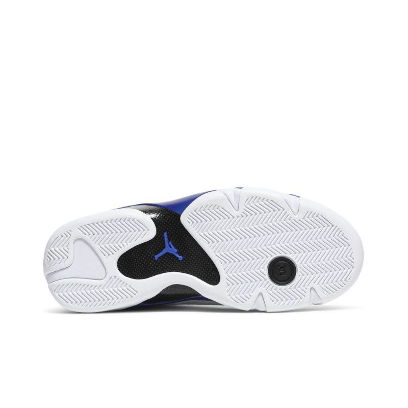 Air Jordan 14 Retro Hvit Blå Svart Herresko