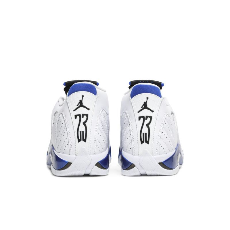 Air Jordan 14 Retro Hvit Blå Svart Herresko