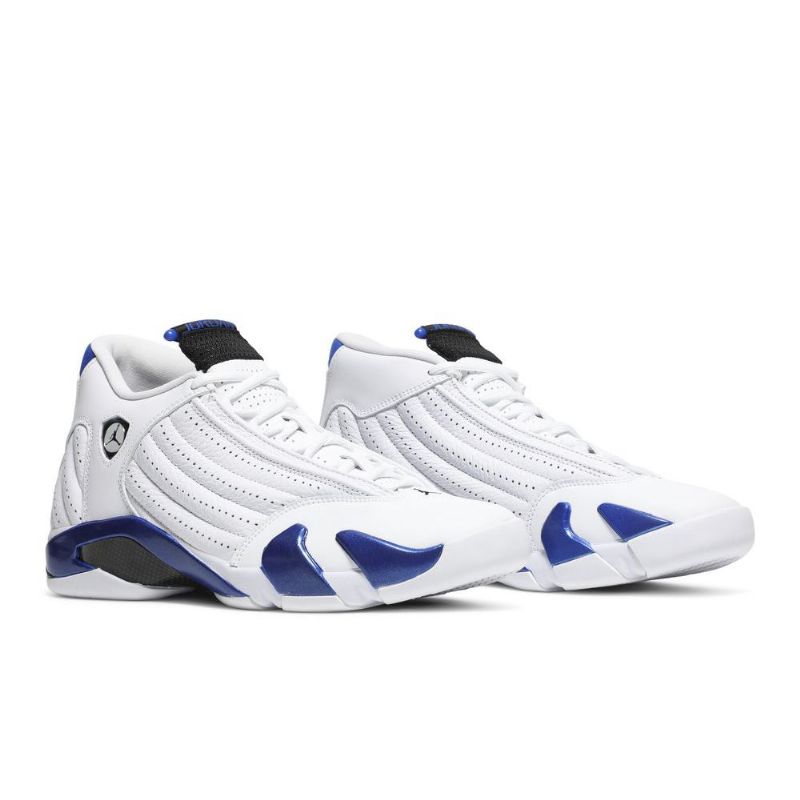 Air Jordan 14 Retro Hvit Blå Svart Herresko
