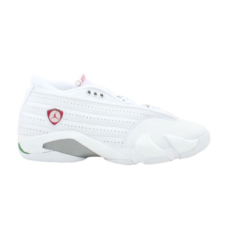 Air Jordan 14 Retro Lav Hvit Rød Grønn Damesko