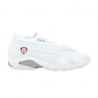 Air Jordan 14 Retro Lav Hvit Rød Grønn Damesko