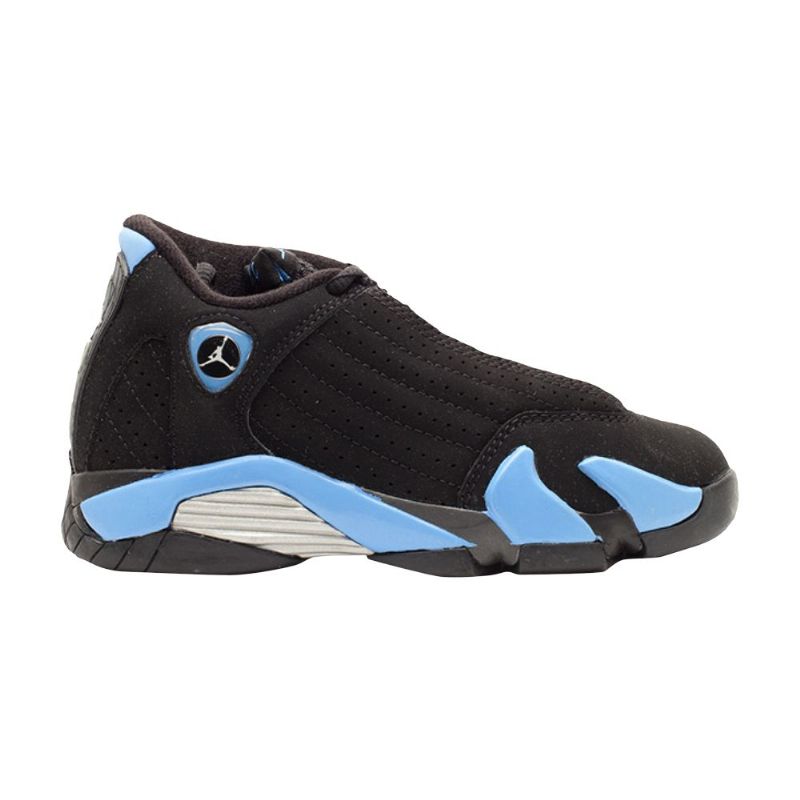 Air Jordan 14 Retro Svart Blå Sølv Damesko