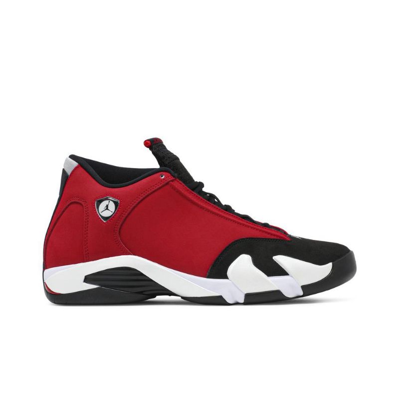 Air Jordan 14 Retro Svart Rød Hvit Herresko