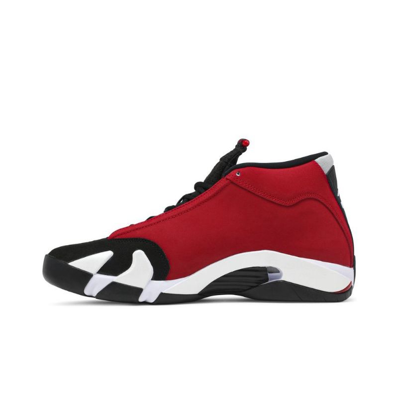 Air Jordan 14 Retro Svart Rød Hvit Herresko