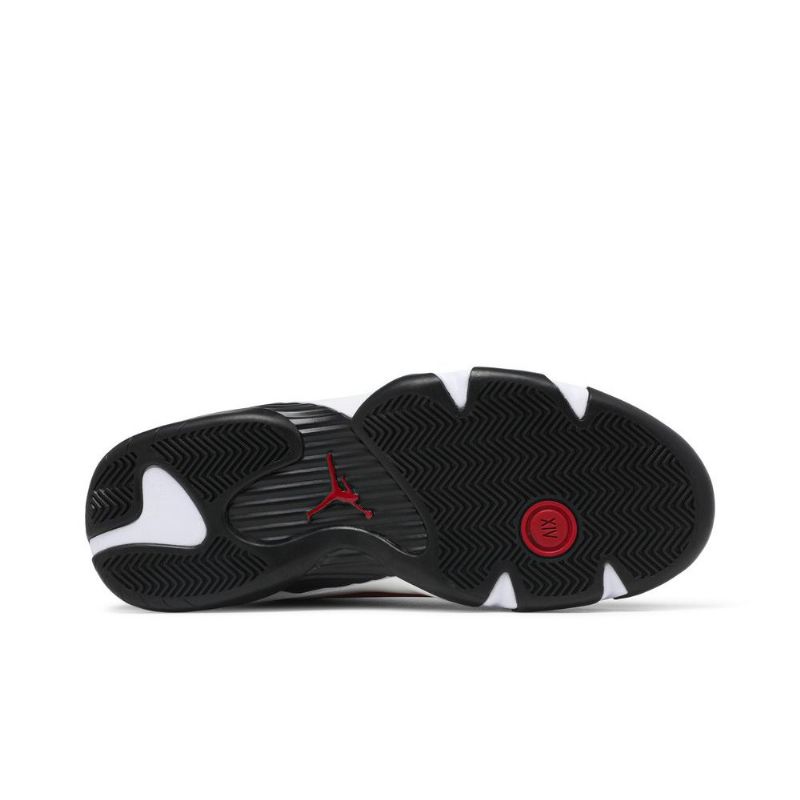 Air Jordan 14 Retro Svart Rød Hvit Herresko