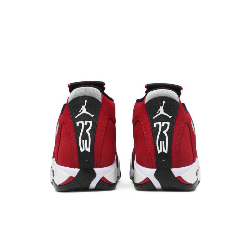 Air Jordan 14 Retro Svart Rød Hvit Herresko