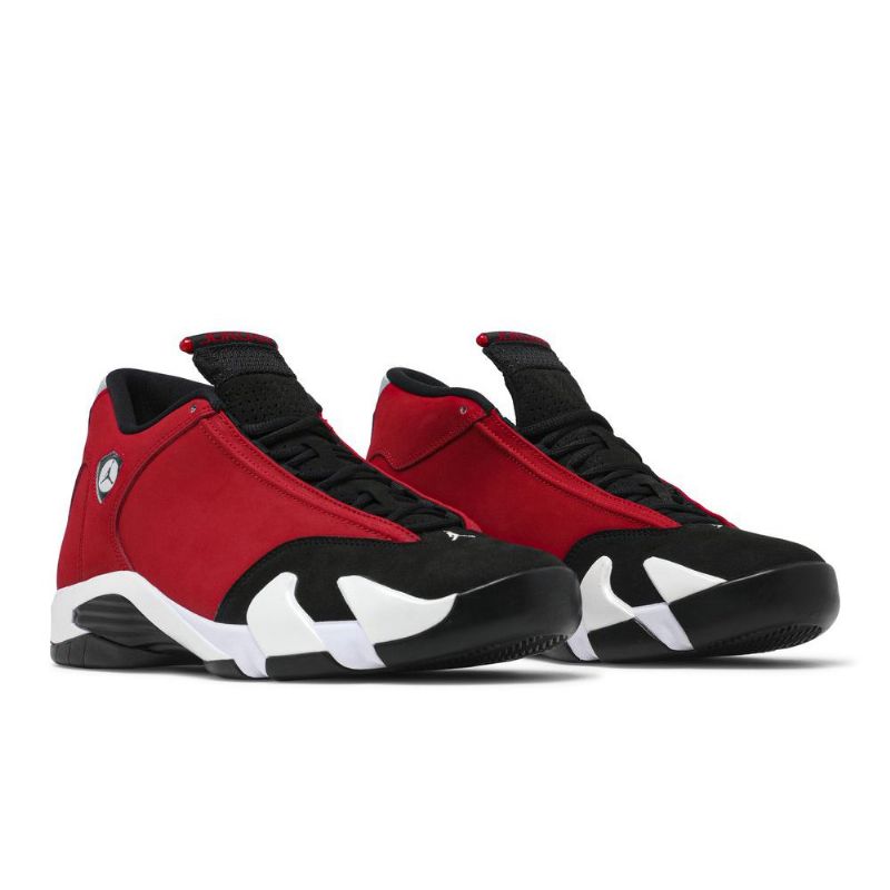 Air Jordan 14 Retro Svart Rød Hvit Herresko