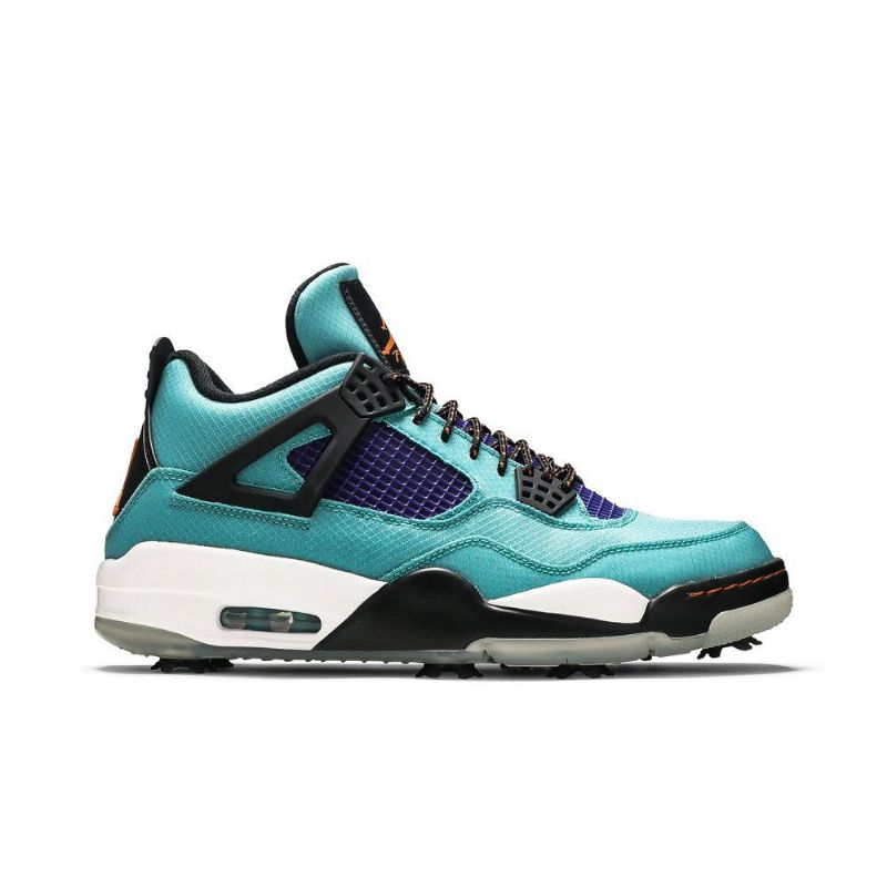 Air Jordan 4 Golf Nrg Hvit Turkis Blå Svart Herresko