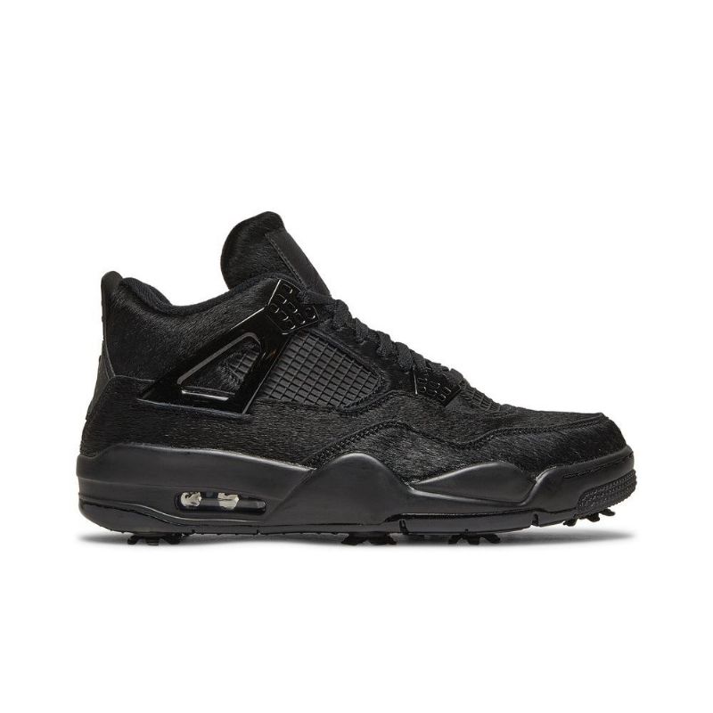 Air Jordan 4 Golf Svarte Herresko