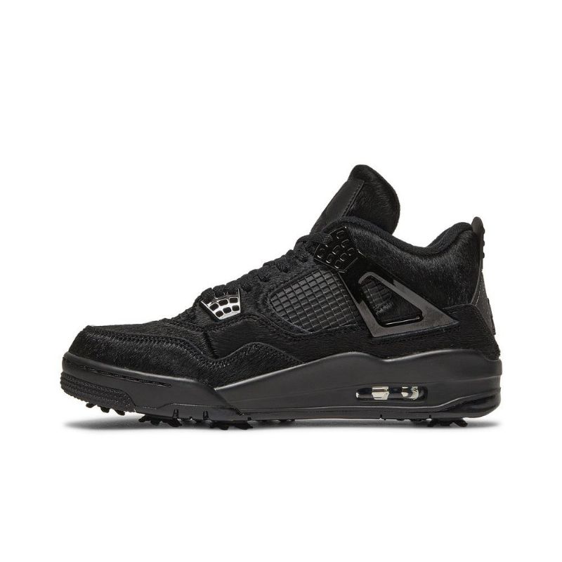 Air Jordan 4 Golf Svarte Herresko