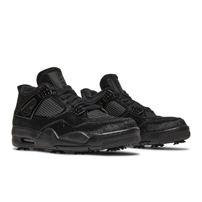 Air Jordan 4 Golf Svarte Herresko