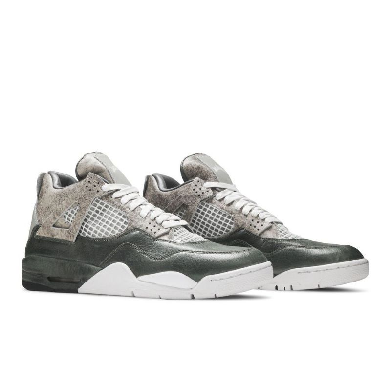 Air Jordan 4 Jack Daniel's The Shoe Surgeon Grønn Grå Hvit Herresko