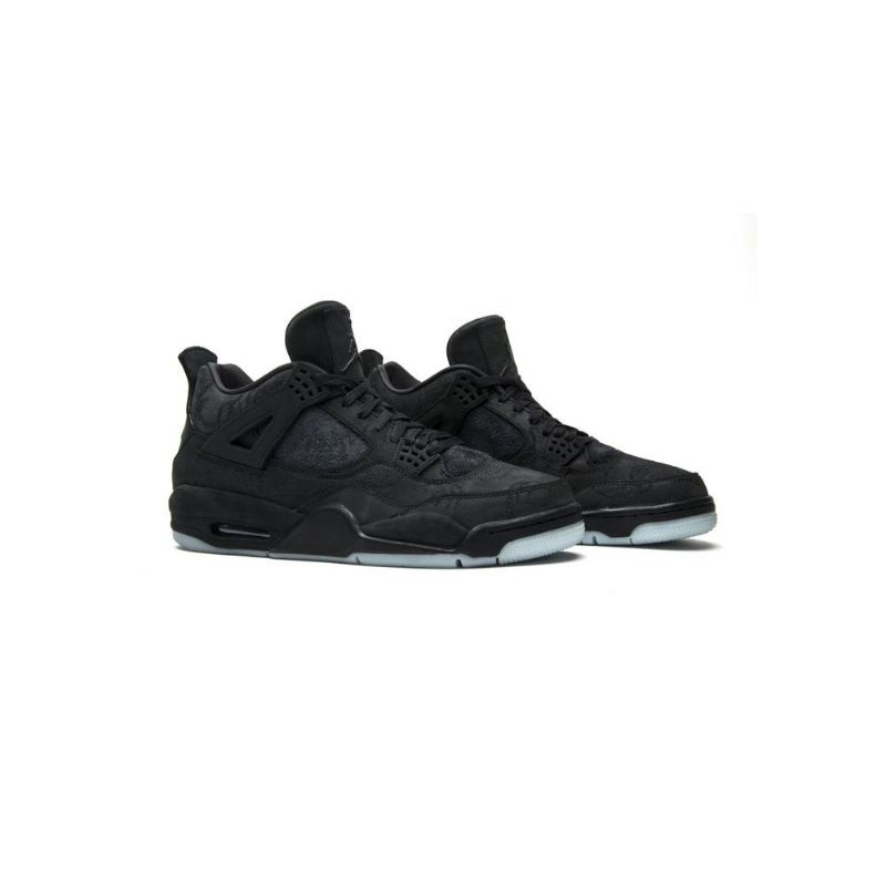 Air Jordan 4 Kaws Retro Svarte Herresko
