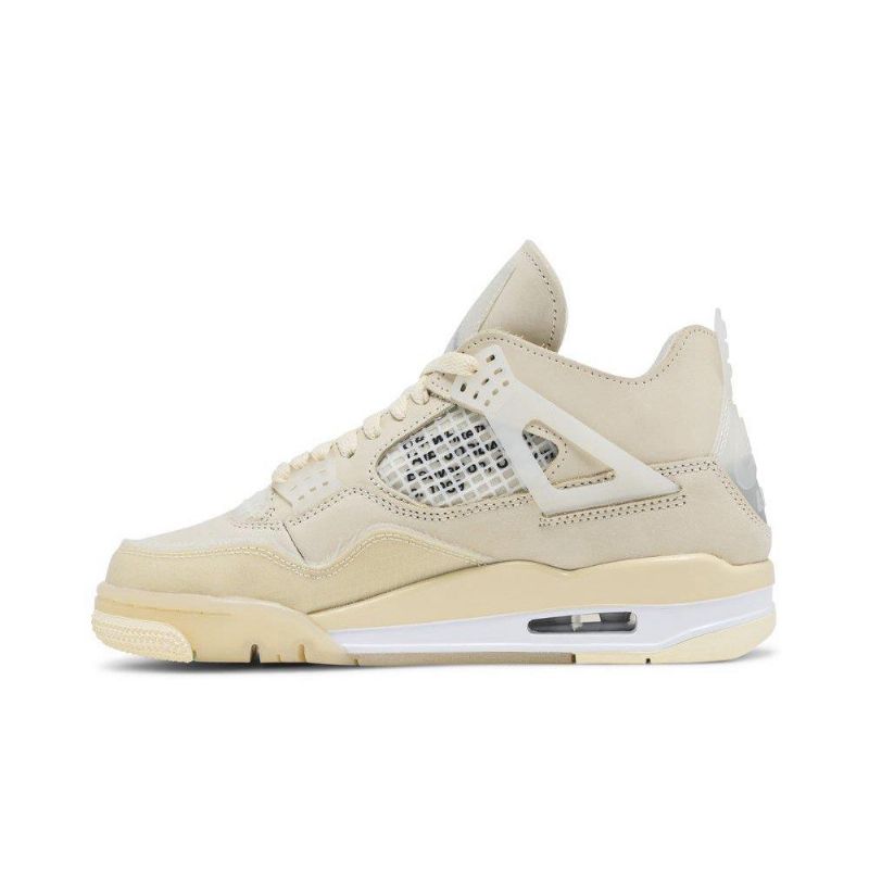 Air Jordan 4 Off-hvit Sp Beige Damesko