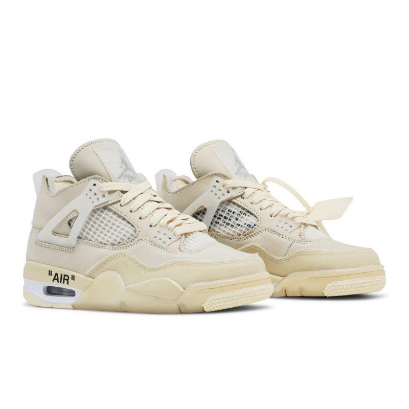 Air Jordan 4 Off-hvit Sp Beige Damesko