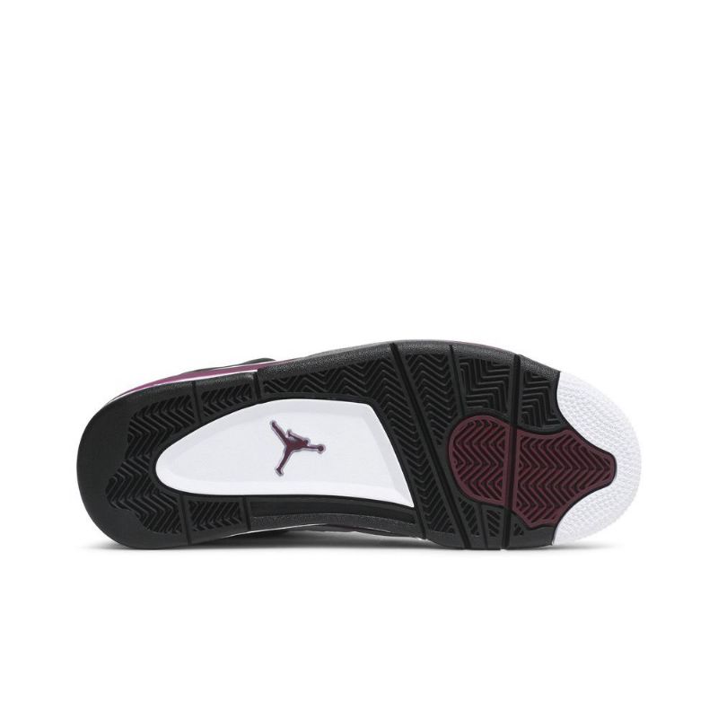 Air Jordan 4 Paris Saint-germain Retro Hvit Grå Svart Bordeaux Herresko