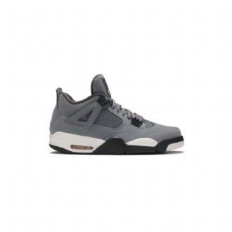 Air Jordan 4 Retro Grå Hvit Svart Herresko