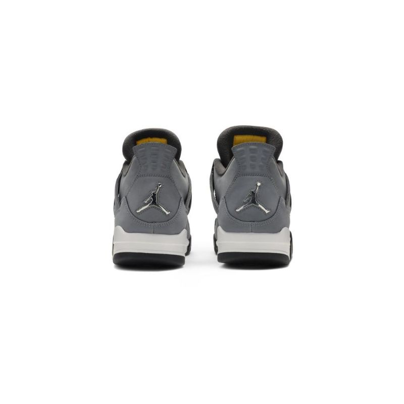 Air Jordan 4 Retro Grå Hvit Svart Herresko