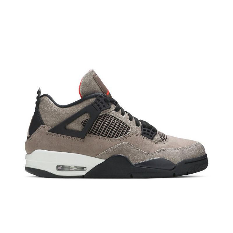 Air Jordan 4 Retro Grå Svart Rød Herresko