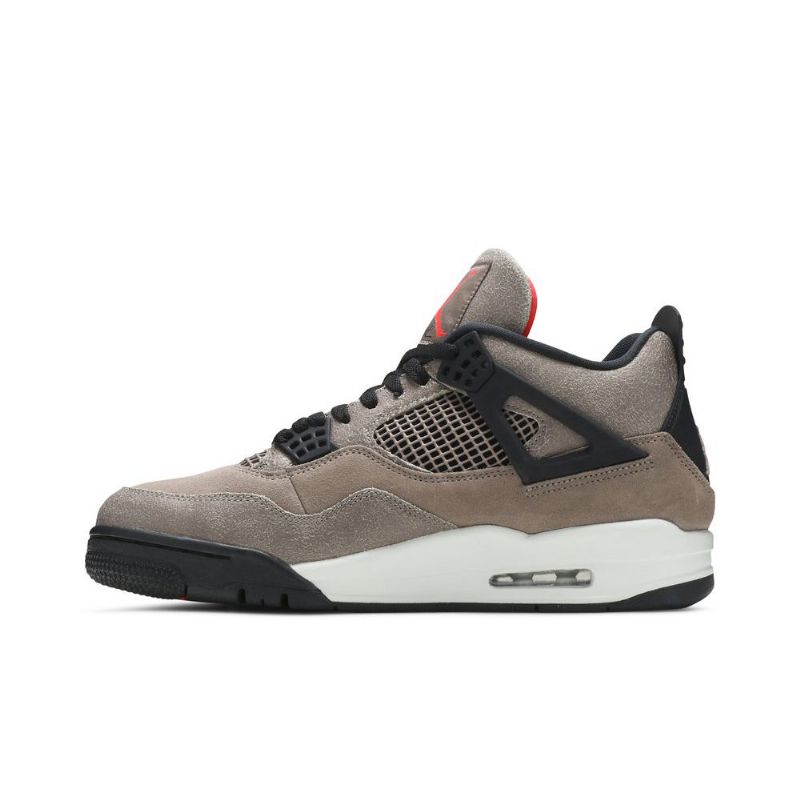 Air Jordan 4 Retro Grå Svart Rød Herresko