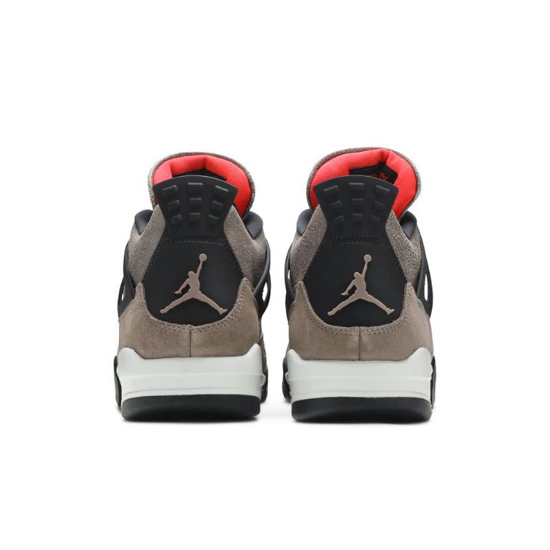 Air Jordan 4 Retro Grå Svart Rød Herresko