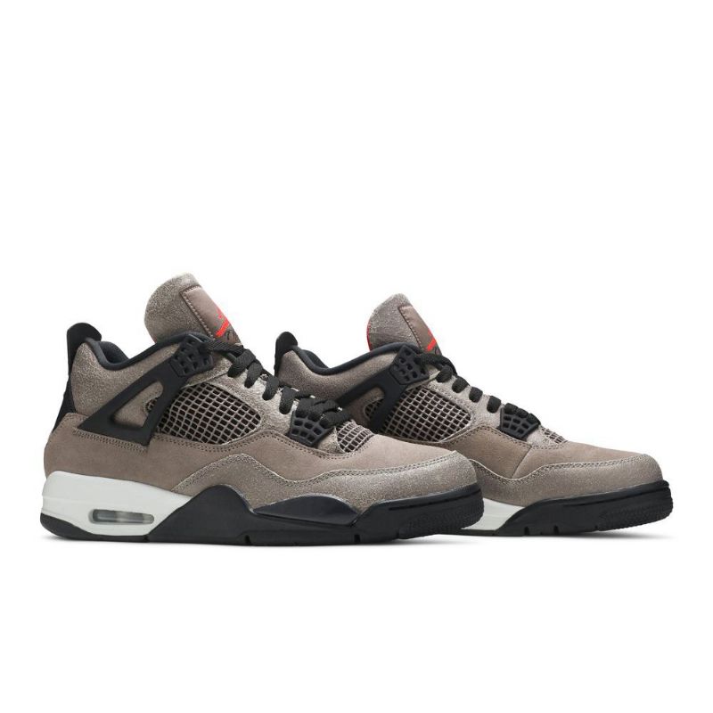 Air Jordan 4 Retro Grå Svart Rød Herresko
