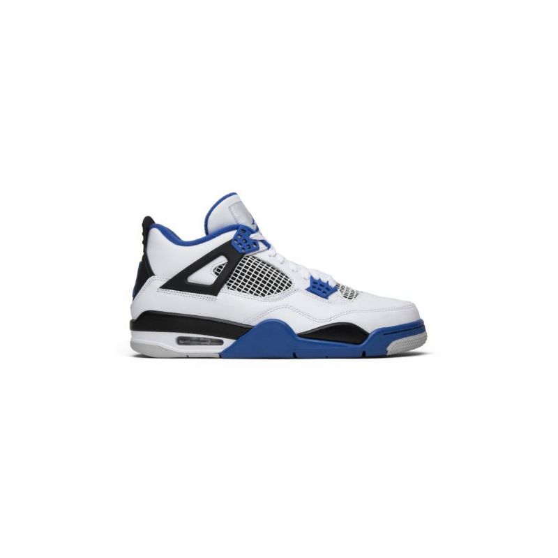Air Jordan 4 Retro Hvit Blå Svart Herresko