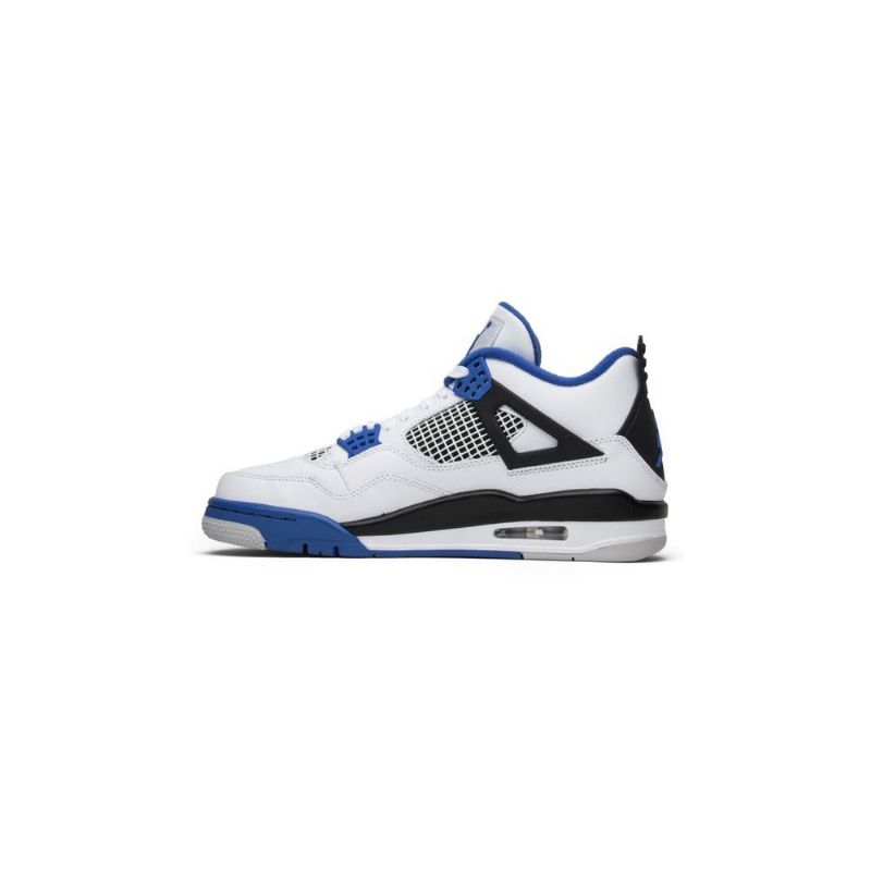 Air Jordan 4 Retro Hvit Blå Svart Herresko