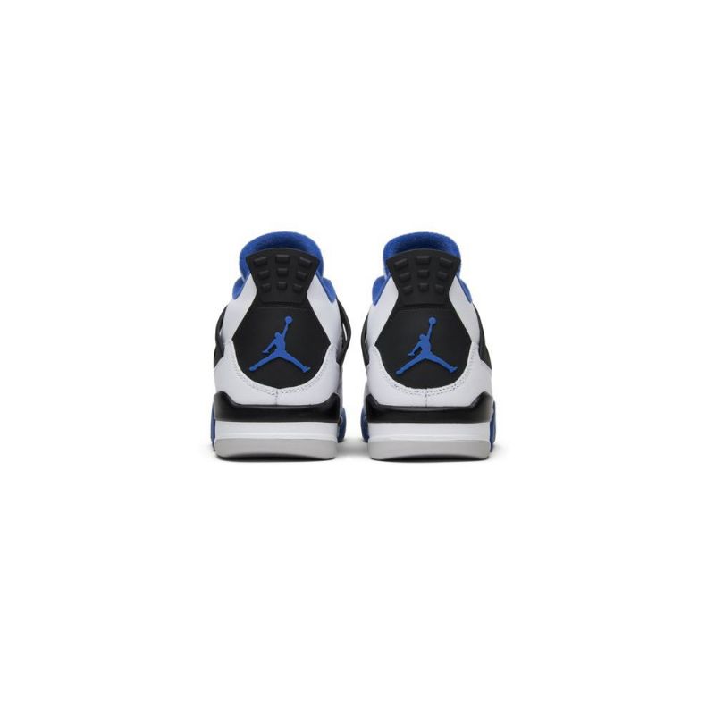 Air Jordan 4 Retro Hvit Blå Svart Herresko