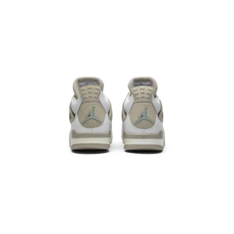 Air Jordan 4 Retro Hvit Grå Damesko