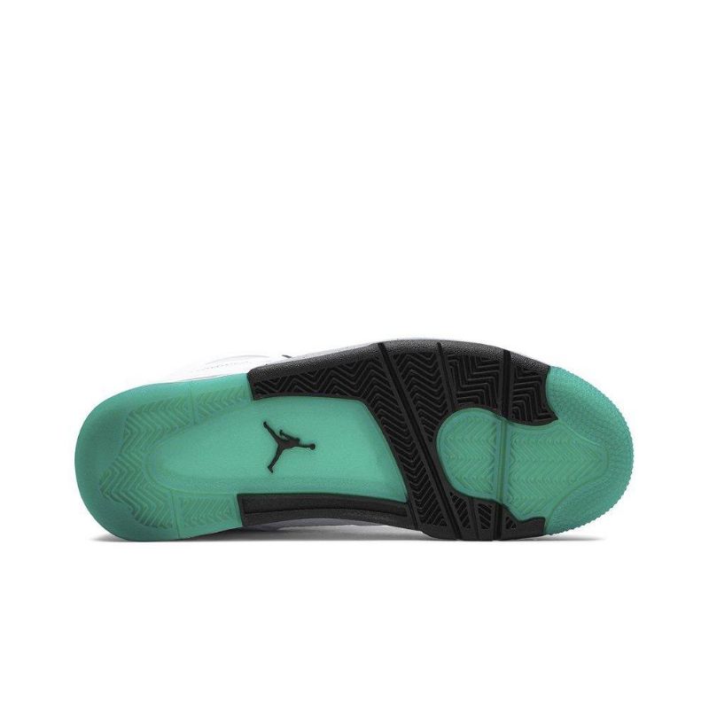 Air Jordan 4 Retro Hvit Grå Flerfarget Damesko