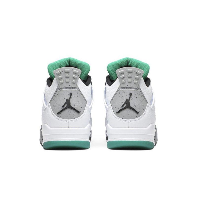 Air Jordan 4 Retro Hvit Grå Flerfarget Damesko