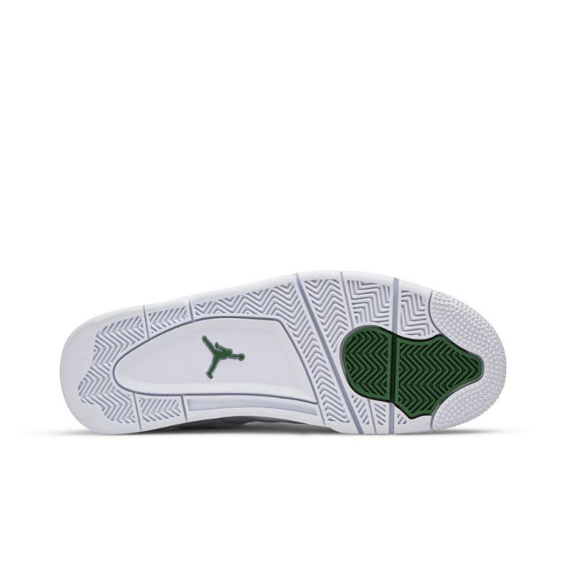 Air Jordan 4 Retro Hvit Grønne Herresko