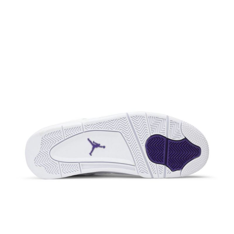 Air Jordan 4 Retro Hvit Lilla Herresko