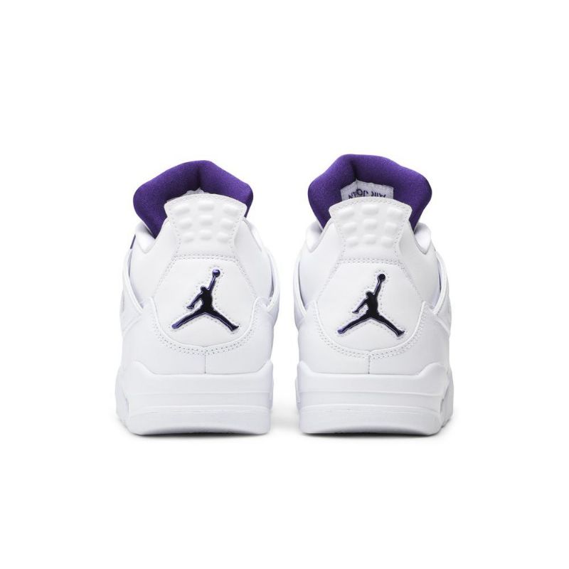 Air Jordan 4 Retro Hvit Lilla Herresko
