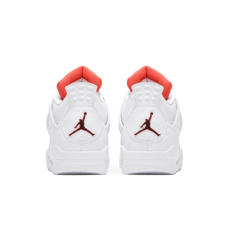 Air Jordan 4 Retro Hvit Oransje Herresko